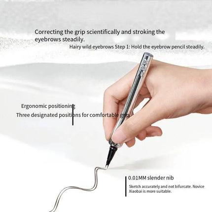 Two Fork Eyebrow Pencil Waterproof Non-smudging Extremely Liquid Eyeliner Non-fading Three-dimensional Eyebrow Pencil makeup