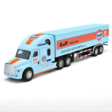 Alloy Car Model Container Transport Truck Engineering Trailer Toy Car Gift Display Collection