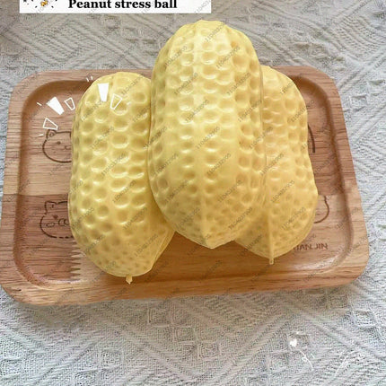 Peanut Stress Ball Crunchy Squeeze Ball Squishy Toy Buttery-Soft Feel Fidget Toy ASMR Sensory Anti Stress Toys for Kids & Adults