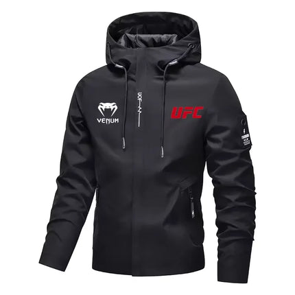 UFC Fighting Fans Hooded Jacket 2026Autumn/Winter Collection Men's And Women's Windproof Casual Fashion Sports Top Clothing