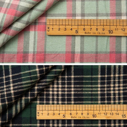 Pure Cotton Material Plaid Cloth Brushed Fabric for Shirt Clothing Diy Handmade Wholesale Cloth Apparent Diy Sewing Per Meter