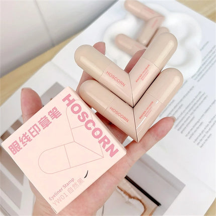 Waterproof Double-Wing Integrated Eyeliner Stamp - Sweat Proof & Long Lasting Easy to Use for Beginners Lazy Makeup Stencil