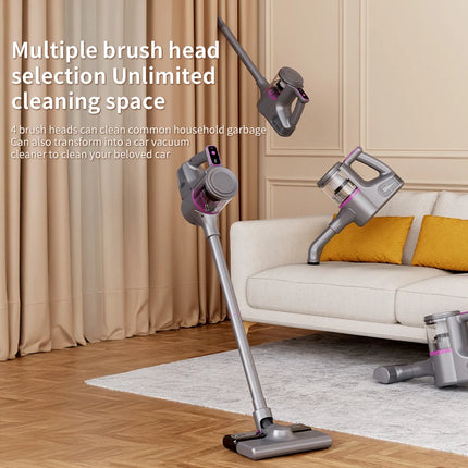 4 in 1 Cordless Vacuum Cleaner 15000Pa Strong Suction Vacuum Removable Dust Cup Lightweight Home Car Pet Hair Cleaner