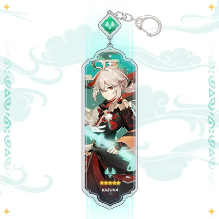 Anime Keychain Linnea Flins Durin Mualani Furina Arlecchin Key Chain Accessories Genshin Impact Cute Bag Pendant Key Ring Gift