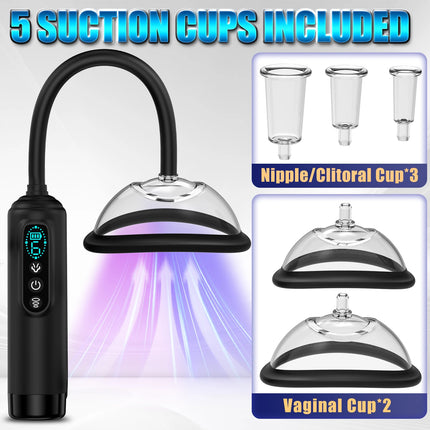 Y-Pao Vacuum Sucking Vibrator Dual Flapping Head Clitoral Nipple Stimulator Electric Vibrador adult sex toys For Women 7 Mode