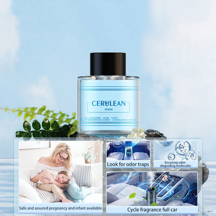 Car-mounted perfume aromatherapy automatic spray odor removal aluminum alloy metal colorful ambient light star ceiling