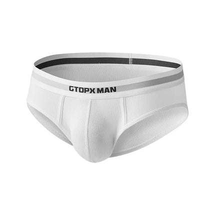 3Pack Summer Single Layer Mens Underwear Low Rise Briefs for Men Elastic Comfort Fit Underpanties Ropa Interior Hombre