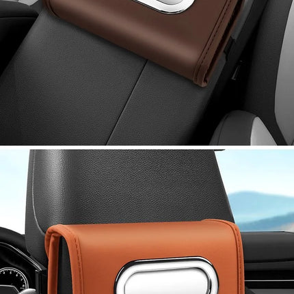 Car tissue box, fashionable leather multi-functional tissue box For Volkswagen VW GTI Passat Polo Golf 3 Jetta Tiguan Touran