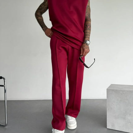 Men's new spring and summer business fashion color pocket casual pants suitable for travel shopping casual pants