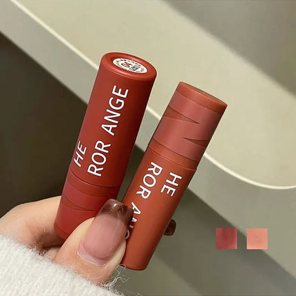 Matte Nude Velvet Liquid Lipstick 5 Color Sexy Red Coffee Lip Gloss Matte Lipstick Waterproof Non Stick Cup Lip Tint Mud Makeup