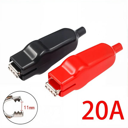 4PCS 10A/20A Alligator Clips  USB Charging Battery Crocodile Clips for Electrical Jumper Wire Test Clip Red Black 50mm