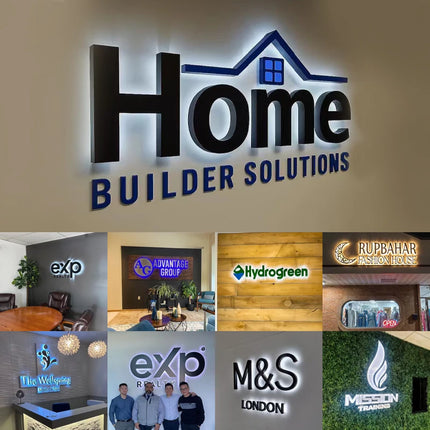 Custom Business Large 3D  Sign Led Letter Illuminated Sign Backlit Logo for Beauty Dental Clinic Mobile Repair Store