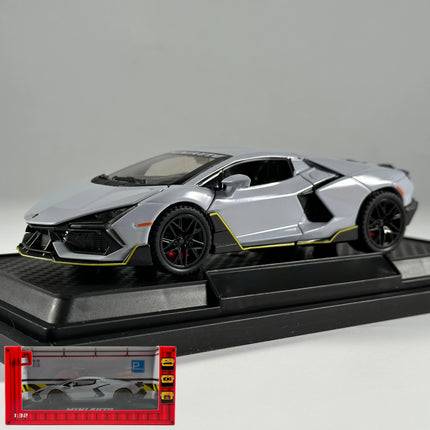 1:32 Lamborghini Revuelto Supercar Alloy Metal Diecast Model Car High Simulation Collectibles Children Toy Cars Sound And Light