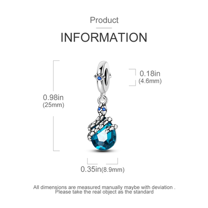 Charm Silver 925 Beads Blue Series Fit Bracelet Charms DIY Original Fashion  Pendants For Jewelry Maing