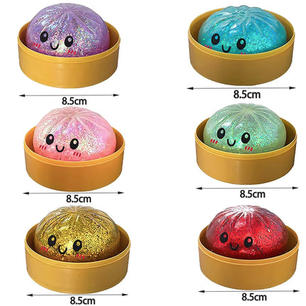 Blind box Colorful Simulated Dumpling Squishy Relaxing Relieve Anxiety Antistress Enhance Happiness Rebound Squeeze Reliever Toy