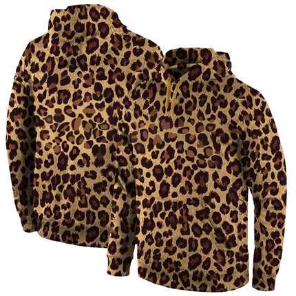leopard print 3D Printed Hoodies Harajuku Men Women Hooded Sweatshirts Street Hip Hop Tracksuits Fashion Outwear New Pullovers