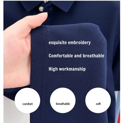 Luxury brand short sleeve polo shirt, exquisite pony embroidery, summer new breathable T-shirt, new fashion Paul men's wear