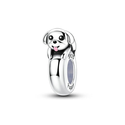 Hot Sale 925 Sterling Silver Puppy Beads & Teddy & Golden Retriever Dangle Charm Fits Bracelet Beloved Pet Pendant Gifts