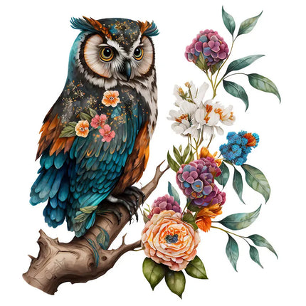 M417 Cute Cartoon lucky owl Wall Sticker Children's Room Decoration toilet Refrigerator Home Decals Sticker