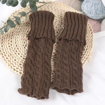Sweet Children Leg Warmers Lolitas Twist Knitted Socks Korean Baby Girls Warm Foot Cover Guards Elastic Versatile Elephant Socks