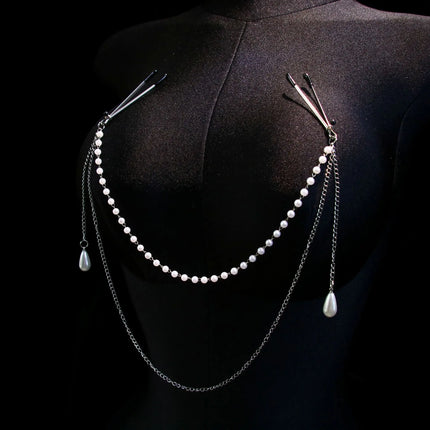 Pearl Tassel Nipple Clamps 5 Styles To Choose From Chest Bondage BDSM Training Adult Games Nipple Rings Fetish Adult Sex Toys