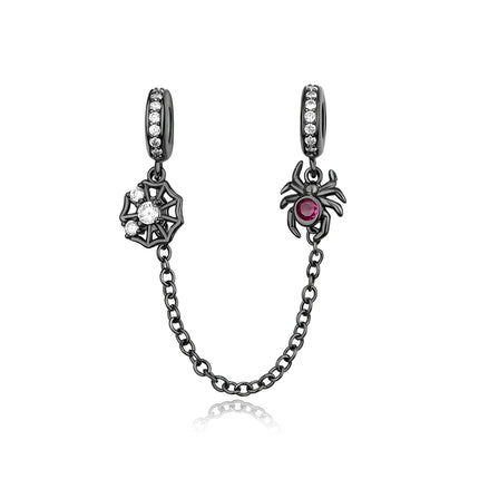 Hot Sale 925 Sterling Silver Cute Panda Beads & Penguin Dangle Charm Fit Snake Bracelet Boutique Necklace Black Pendant Gift