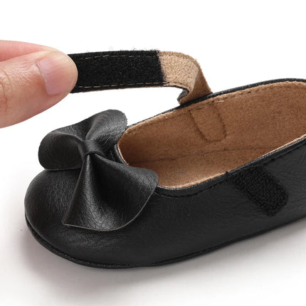 Baby Girl Casual and Comfortable Solid Color Mary Jane Shoes Lightweight and Non Slip Spring and Autumn Walking Shoes
