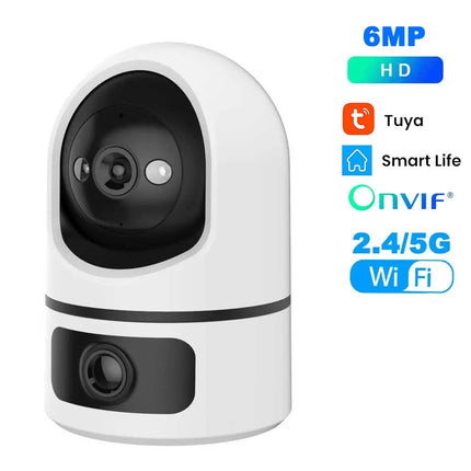 ANSVICAM 4K IP Camera 5G WiFi Dual Lens Tuya Smart Auto Tracking CCTV Cameras Wireless Surveillance ONVIF Security Baby Monitor