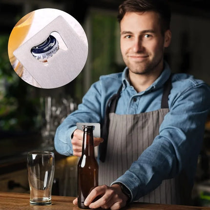 1/10/20pcs Stainless Steel Beer Bottle Opener for Wallet and Pocket, Can Be Carved for Restaurants/bars DIY Wedding Favor Gift