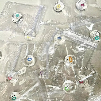 Mini Cartoon Transparent Doll Pinching  Relieving Cartoon Pinching  Soft Slow Rebound Sticky Squishy Squeezing Cute Funny Toyss