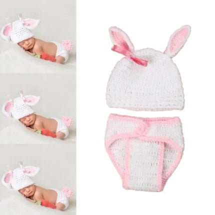 New Born Baby Crochet Knit Costume Accessories Infant Photo Shoot Clothes Newborn Photography Props Newborn Shooting