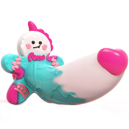 Monster Dildo Silicone Fantasy Colourful Cute Dildo Gingerbread Man Strong Suction Cup Dragon Dildo Anal Plug Sex Toys For Women
