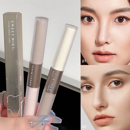 SWEETMINT Double-Ended Liquid Contour Stick - Highlight & Shadow, Long-Lasting, Easy to Use, Natural Finish