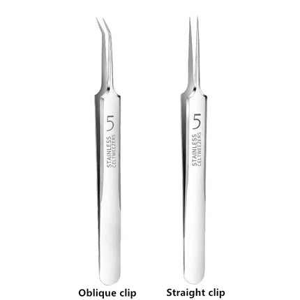 German Ultra-fine No. 5 Cell Pimple Blackhead Clip Tweezers Beauty Salon Special Scraping & Closing Artifact Acne Needle Tool