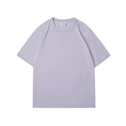 WAVLATII Women New 100% Cotton Solid T-shirts Female Pink White Casual Summer Tees Lady Oversized Short Sleeve Tops WT2401