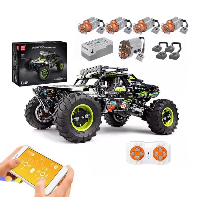 MOULD KING 18002 Technical Car Toys The MOC-19517 APP&RC Motorized 4WD RC Buggy Model Building Block Brick Kids Christmas Gift