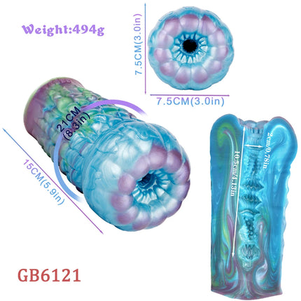 GEEBA safer sex products Male Masturbator Silicone Alien Monster Penis Sleeve Adult Sex Toy for Men Fantasy Pocket Pussy Stroker
