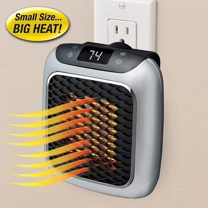 PTC Ceramic Heater Wall Mount Desktop Portable with Remote Control for Bathroom Home Office Fast Heating Fan