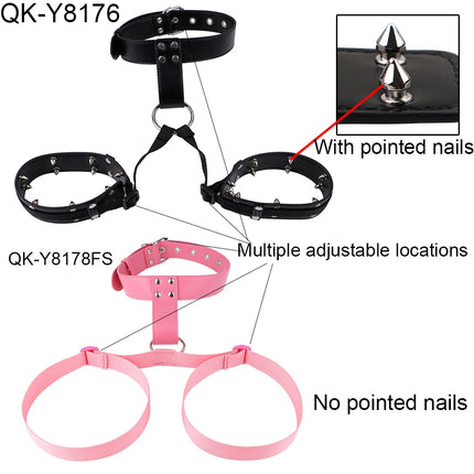 LICKER Chest Harness Belt PU Leather And Webbing Bra Erotic Corset Breast Pleasure Chest Binder Breast Bondage Female Sex Toys
