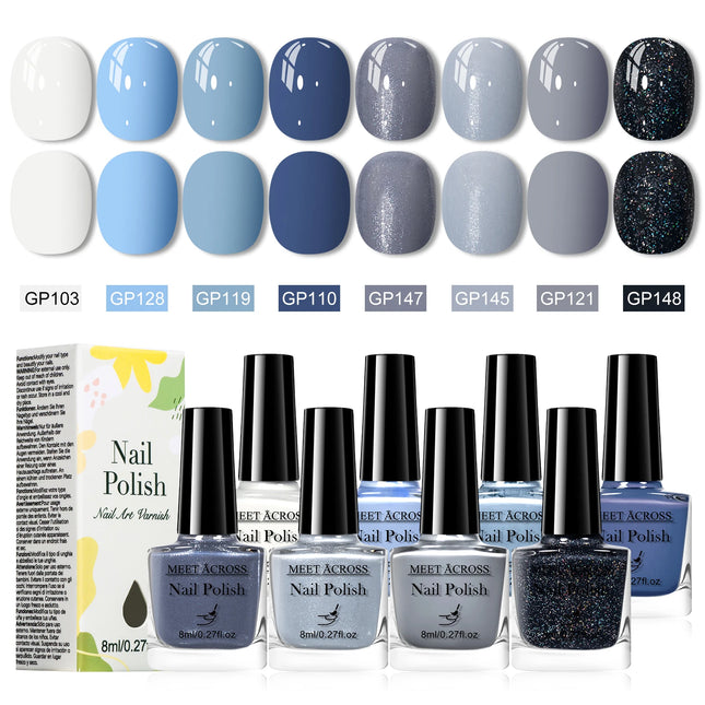 8pcs Red Series Water-Based Nail Polish Set Long Lasting Quick Drying Without Lamp Cure Nail Supplies Vernis for Nails Manicure