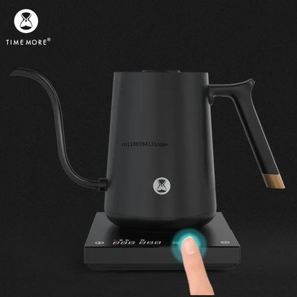 2026 Timemore Fish Smart Electric Pour Over Kettle 600ml 220v Fine Mouth Temperature Control Customize Hand Brew Coffee Pot