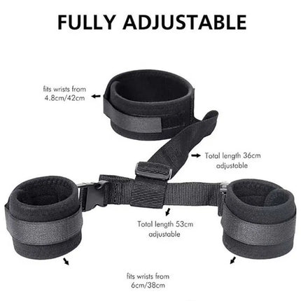 Adjustable Handcuffs And Blindfold Adult Sex Toys For Women Couples Collar Erotic Bdsm Bondage Set No Vibrator Games Sex Shop
