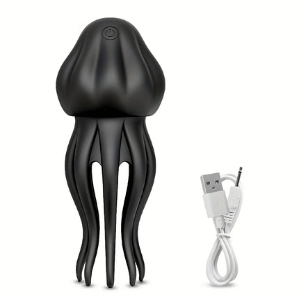 Delayed Ejaculation Vibrate Jellyfish Penis Trainer Clit Nipple Massager Male Glans Vibrators Adult Masturbation Sex Toys 18+