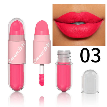 Halloween Lip Gloss Set, 3-Piece Non-Stick Shiny Lipstick, Glittery Purple and Black Lip Colors, Long-Lasting, Non-Transfer