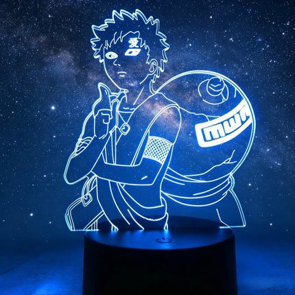 Anime Uzumaki Nar Ut O LED Night Light Toys Akatsuki Kakashi Hatake Kid Bedroom Nightlight Itachi Uchiha 3D Colors Lamp Decor
