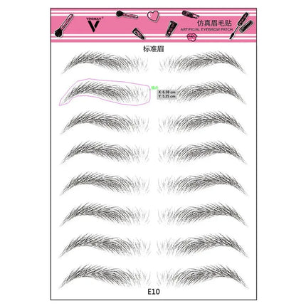 Brow stickers Water-based Lasting 4D Hair-like Eyebrow Authentic Eyebrow Tattoo Sticker False Eyebrows