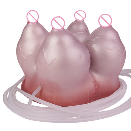 LUUK Silicone Squirting Buffalo Breast Male Masturbator Sex Toys Realistic Vagina Stroker Pocket Pussy Onahole for Men Orgsm