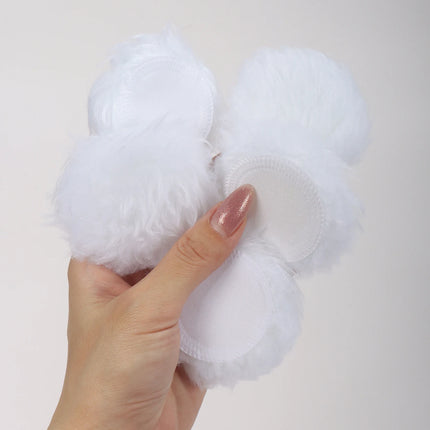 2-5-10-20Pcs Portable and Practical High-Grade White Round Powder Puff for Base and Fixing Makeup