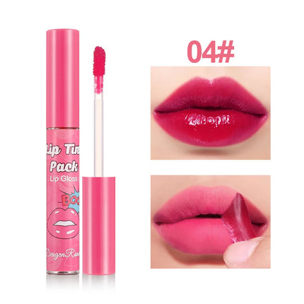 Matte Liquid Lipstick Waterproof Peel Off Lip Glaze Long Lasting Non Transfer Tear Away Lip Tattoo Set Sexy Red