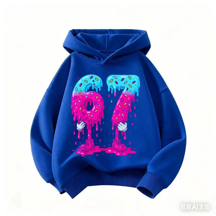 Autumn SIX SEVEN 67 Digit Print Children's Hoodies Boy Girl Casual Fashion Sport Pullover Kid Comfortable Fleece Sweatshirt